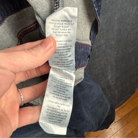 True Religion Man U Skinny Women's Denim Overalls Sz Large - Picture 9 of 16